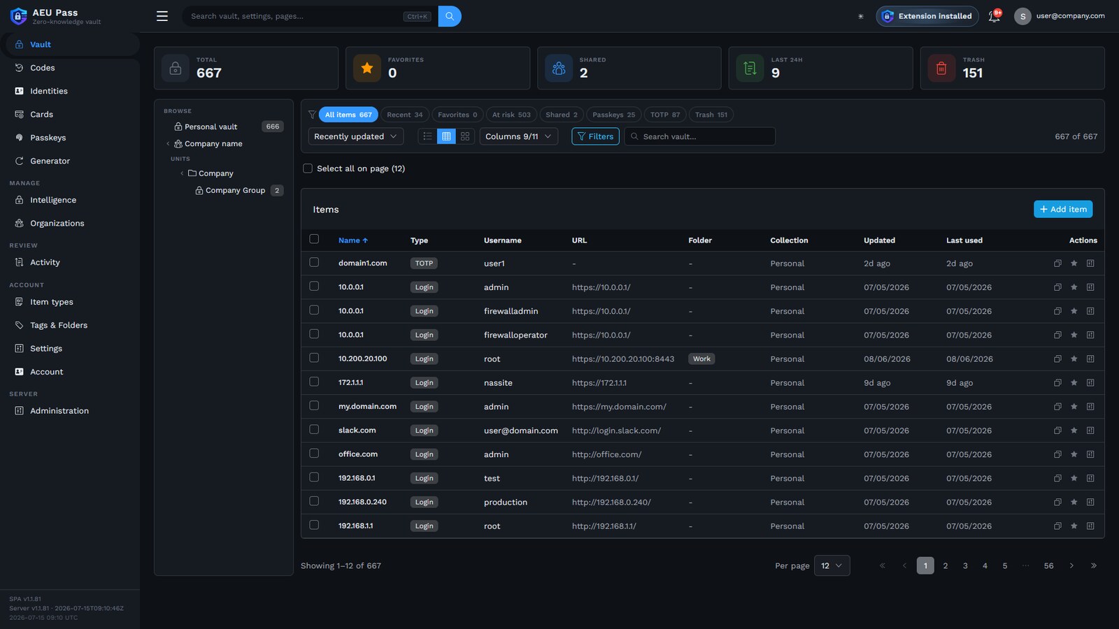 Zero-Knowledge Password Manager, Security by AEU-IT
